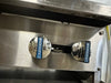 "RADIANCE "N GAS 36"W 6 BURNER HOTPLATE ON ROLLING TABLE STAND,37"H x 30 1/8"D - Second Life - Equipment - collection_name