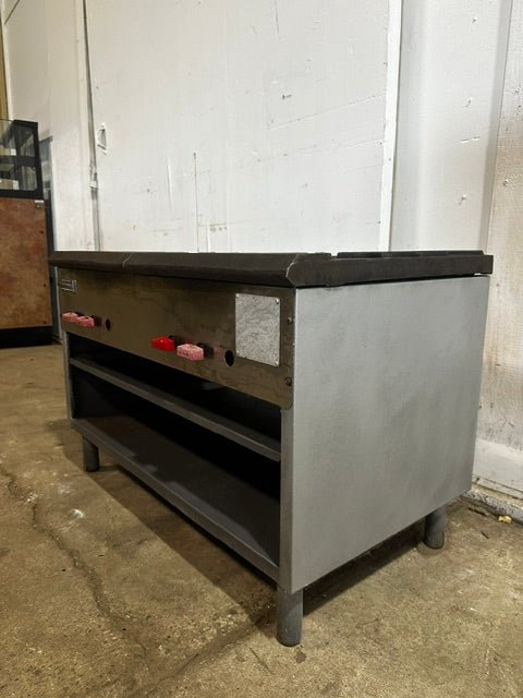 "RANKIN-DELUX SSPR-220"COMMERCIAL NAT GAS 2 BURNER STOVE WITH GREASE CATCHER PAN - Second Life-Equipment-collection_name