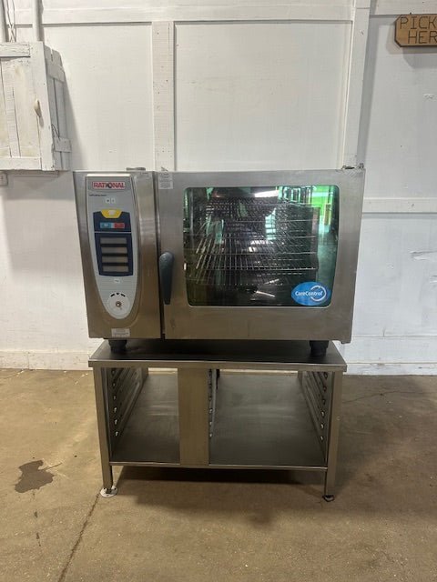 "RATIONAL SCC 62"H.D COMMERCIAL ELECTRIC COMBI - OVEN/STEAMER WITH STAND 480V,3PH - Second Life - Equipment - collection_name