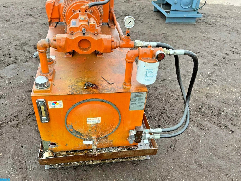RHM Fluid Power 15hp Hydraulic Power Unit, 60 Gallon Capacity, 1200 PSI at 20 GPM, Pump HPV20B - Second Life - Equipment - collection_name