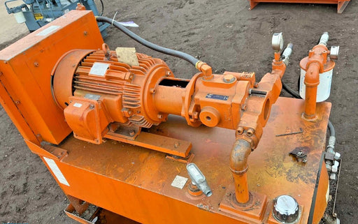RHM Fluid Power 15hp Hydraulic Power Unit, 60 Gallon Capacity, 1200 PSI at 20 GPM, Pump HPV20B - Second Life - Equipment - collection_name