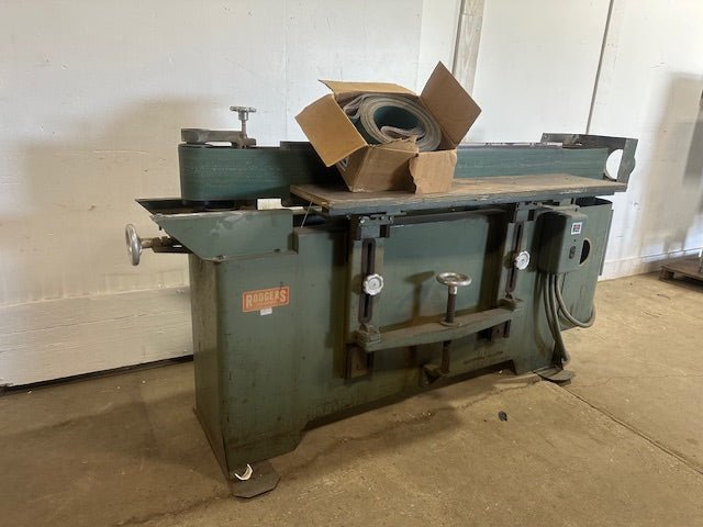 RODGERS MODEL: 45 - 50 INDUSTRIAL 208v 3ph EDGE SANDER w/EXTRA BELTS - Second Life - Equipment - collection_name