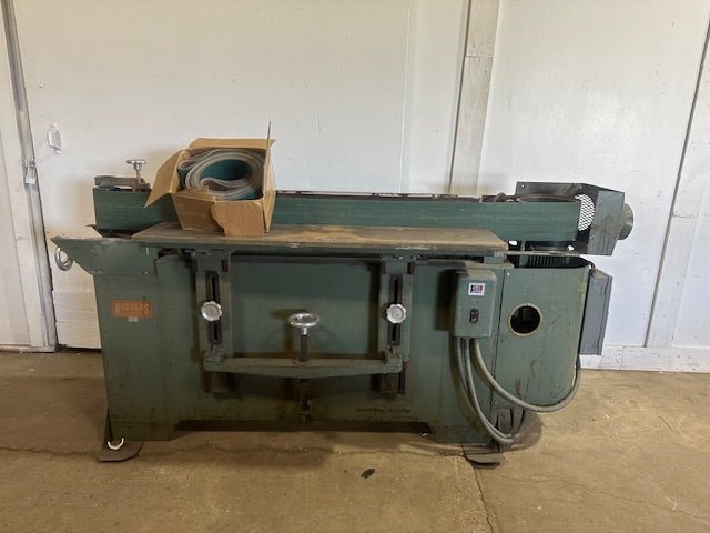 RODGERS MODEL: 45-50 INDUSTRIAL 208v 3ph EDGE SANDER w/EXTRA BELTS ...