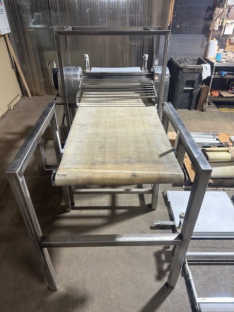 "RONDO SUS 63" REVERSIBLE DOUGH SHEETER W/ 2 EXTRA CONVEYOR &amp; ACCESSORIES - Second Life - Equipment - collection_name