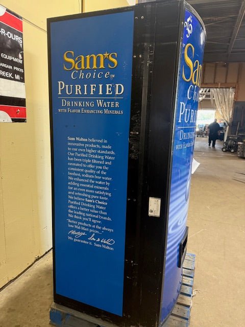 ROYAL VENDERS SAMS CLUB VENDING MACHINE WATER BOTTLE DISPENSER 10 BUTTON SELECT CHOICE CHANGE ONLY - Bargains R Ours - #collection_name#