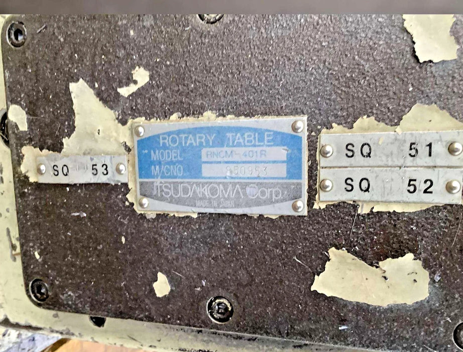 Tsudakoma RNCM-401R 16" 4th axis Rotary Table with motor FOR CNC MACHINE