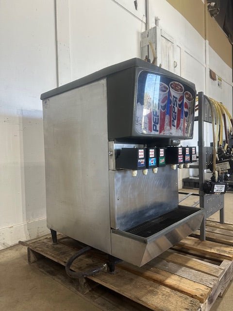 SERVEND MD - 150 6 FLAVOR SODA &amp; ICE DISPENSER W/ 6 SYRUP PUMPS and STAND - Second Life - Equipment - collection_name