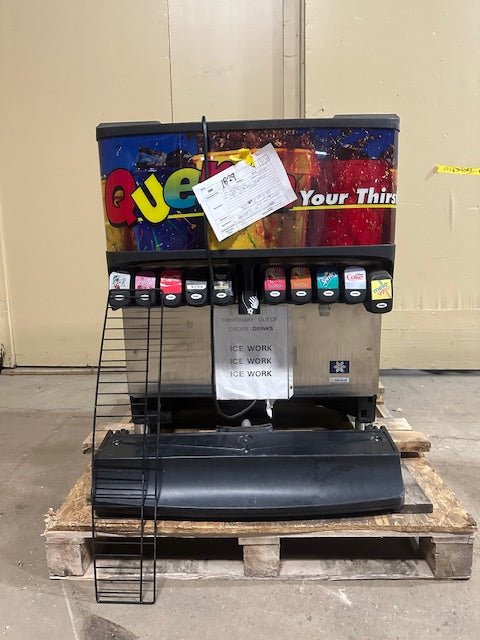 "SERVEND SV200" 10 FLAVOR SODA ICE DISPENSER MACHINE , COUNTER TOP 115V 1 PH - Second Life - Equipment - collection_name