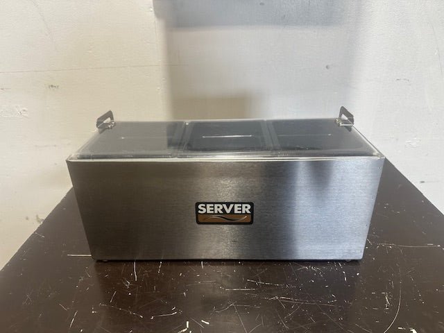 SERVER 6780 COMMERCIAL STAINLESS STEEL INSULATED 3 PAN RELISH SERVER - Second Life - Equipment - collection_name