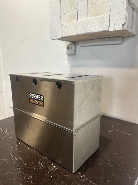 SERVER SET - DI 07050 3 COMPARTMENTS KETCHUP HOLDERS DISPENSER STATION,COUNTER TOP - Second Life - Equipment - collection_name