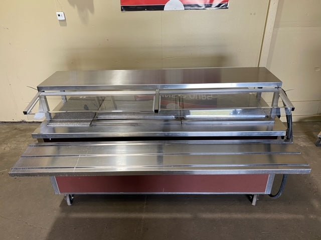 DELFIELD-SHELLEY STEEL HEATED BUFFET SERVING TYPE w/3 WELLS, 2 PANS & 1 CUTTING BOARD - Bargains R Ours - #collection_name#