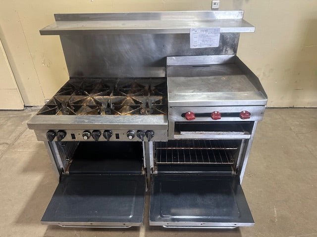 SOUTHBEND 6 BURNER NATURAL GAS RANGE WITH GRIDDLE AND BROILER - Bargains R Ours - #collection_name#