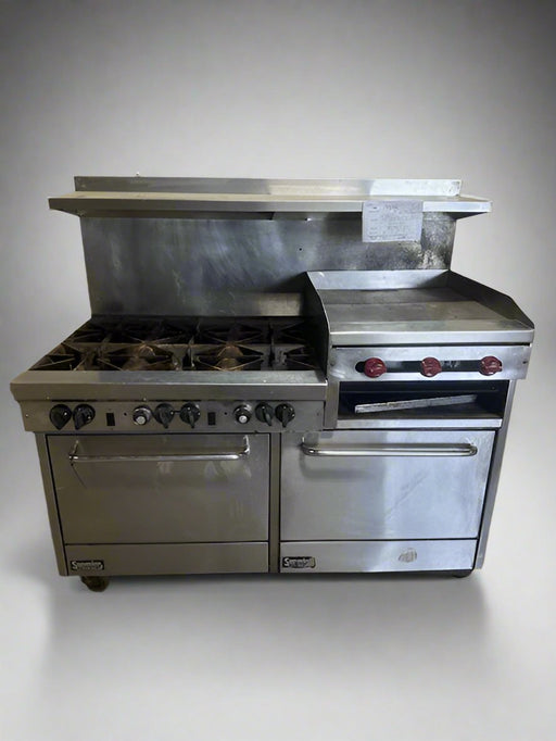 SOUTHBEND 6 BURNER NATURAL GAS RANGE WITH GRIDDLE AND BROILER - Bargains R Ours - #collection_name#