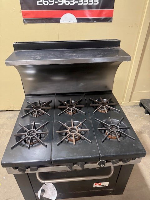 "SOUTHBEND" H.D COMMERCIAL 6 BURNERS STOVE WITH OVEN - Bargains R Ours - #collection_name#