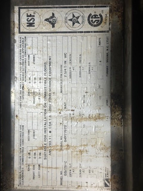 "SOUTHBEND MARATHONER GS/25PC"COMMERCIAL N GAS DOUBLE STACK CONVECTION OVEN - Second Life - Equipment - collection_name