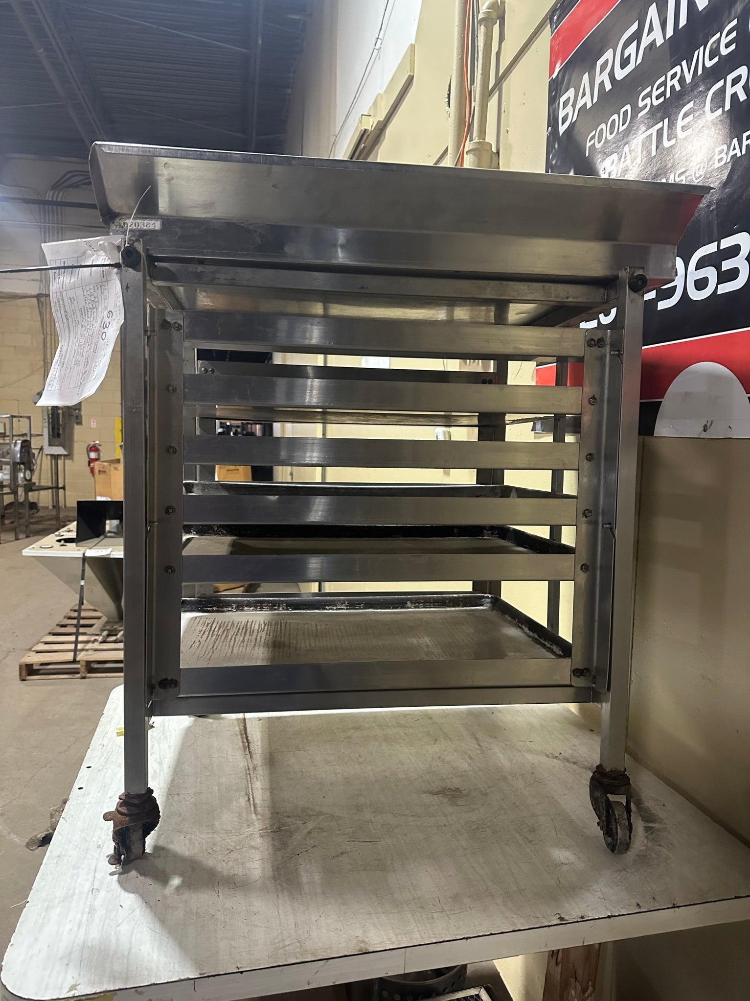 STAINLESS STEEL DOUGHNUT PAN RACK--11 RACKS 5 PANS INCLUDED — Second ...