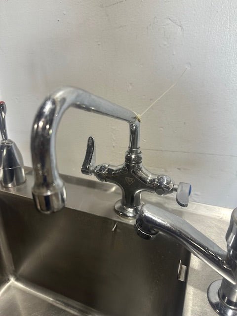 STAINLESS STEEL DROP IN HAND WASH SINK W/MULTIPLE FAUCETS - Second Life - Equipment - collection_name