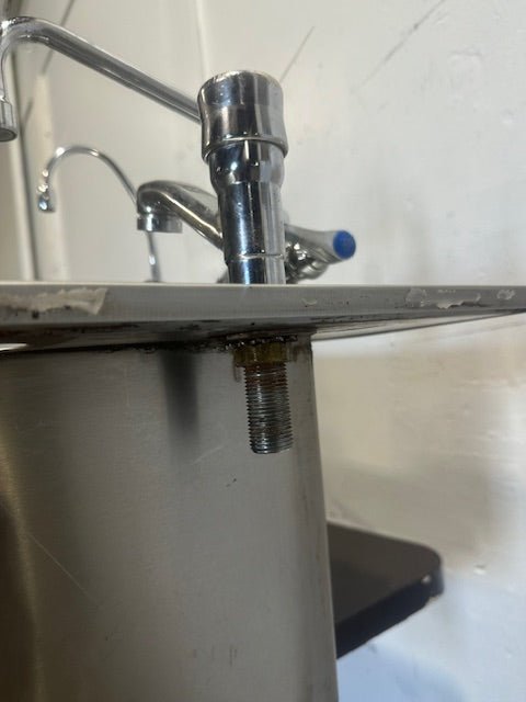 STAINLESS STEEL DROP IN HAND WASH SINK W/MULTIPLE FAUCETS - Second Life - Equipment - collection_name