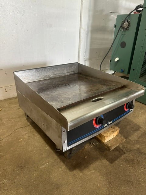"STAR MAX" COMMERCIAL THERMOSTATIC ELECTRIC 24"W COUNTER TOP GRIDDLE ON LEGS - Second Life-Equipment-collection_name