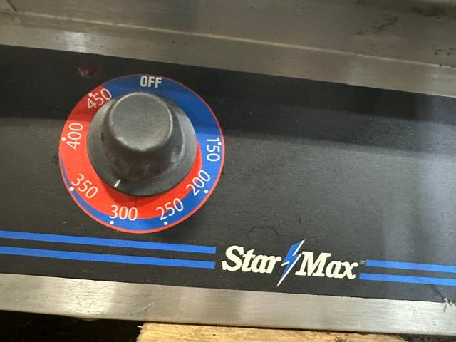 "STAR MAX" COMMERCIAL THERMOSTATIC ELECTRIC 24"W COUNTER TOP GRIDDLE ON LEGS - Second Life-Equipment-collection_name