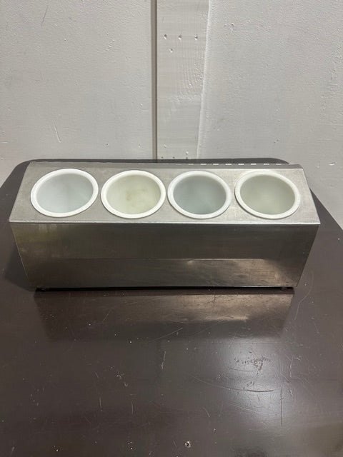 STERI - SIL MODEL CC - LTC - 4 ICE COOLED COUNTER TOP CONDIMENT HOLDER - Second Life - Equipment - collection_name