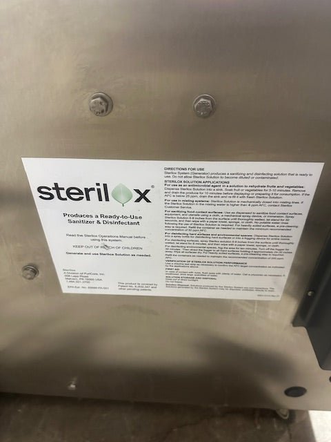 STERILOX 2300 PRODUCE CRISPING GENERATOR WITH MANUAL - ON CASTERS - Bargains R Ours - #collection_name#