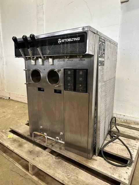"STOELTING E131-38" AIR COOLED TWIN-TWIST SOFT SERVE FROZEN YOGURT MACHINE,1PH - Second Life-Equipment-collection_name