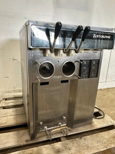 "STOELTING E131-38" AIR COOLED TWIN-TWIST SOFT SERVE FROZEN YOGURT MACHINE,1PH - Second Life-Equipment-collection_name
