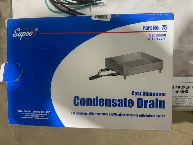 "SUPCO PART NO.75" CONDENSATE DRAIN FOR REFRIGERATORS AND VENDING MACHINE WITH DEFROST CYCLES WITH DEFROST CYCLES - Second Life - Equipment - collection_name