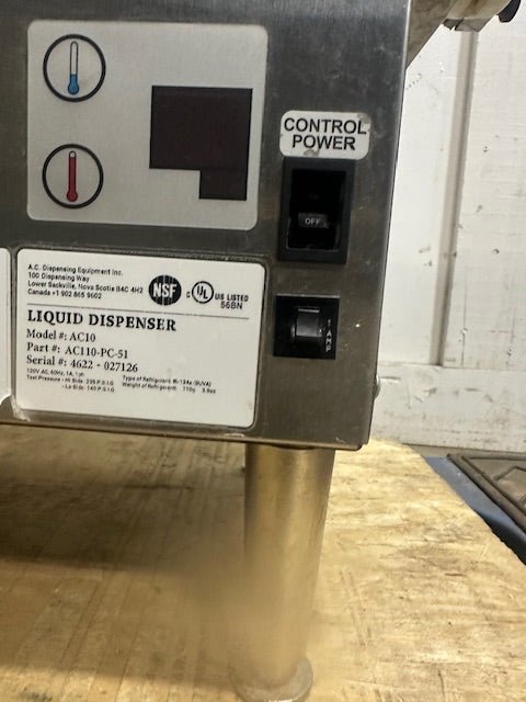 "SURESHOT AC10" COMMERCIAL COUNTERTOP REFRIGERATED LIQUID DISPENSER, 120V 1PH - Second Life - Equipment - collection_name