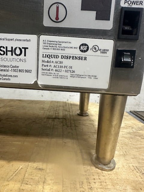 "SURESHOT AC10" COMMERCIAL COUNTERTOP REFRIGERATED LIQUID DISPENSER, 120V 1PH - Second Life - Equipment - collection_name
