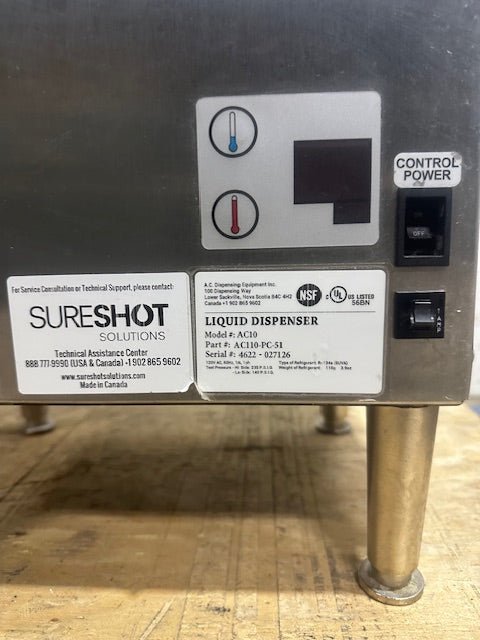 "SURESHOT AC10" COMMERCIAL COUNTERTOP REFRIGERATED LIQUID DISPENSER, 120V 1PH - Second Life - Equipment - collection_name