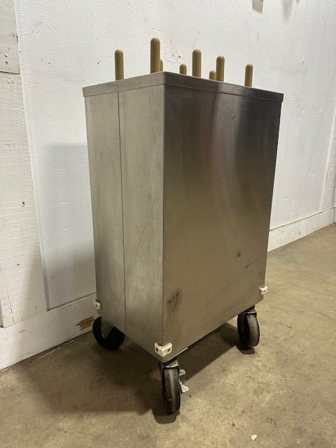"TABLEWARE 2CP - MC - 7" 7 " PLATE DUAL HOLDER DISPENSER CARRIER CART ON CASTERS - Second Life - Equipment - collection_name