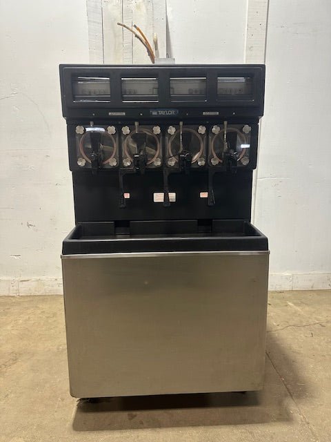 "TAYLOR 349 - 27" W COOLED 4FLAVOUR CARBONATED FROZEN BEVERAGE SLUSHIE MACHINE,1PH - Second Life - Equipment - collection_name