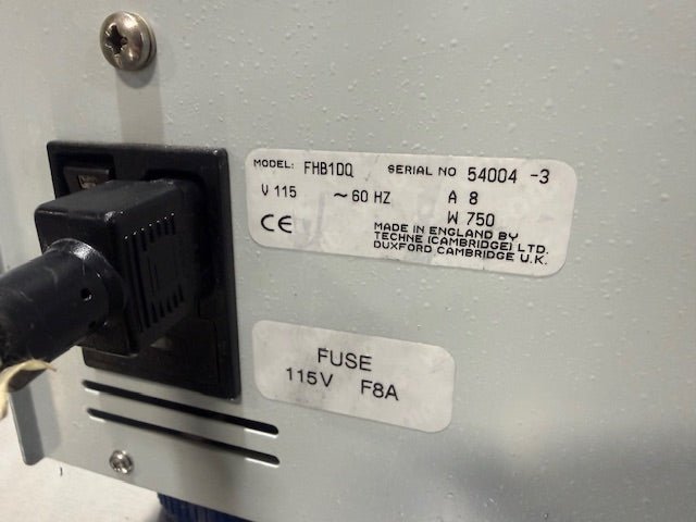 Techne FHB - 1DQ Hybridiser, hybridization oven with 1x 80mm Tube, 115v, regular plug. - Second Life - Equipment - collection_name