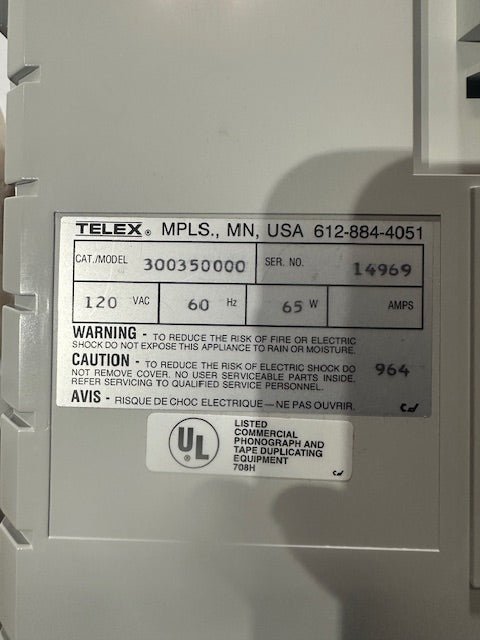 TELEX COPYETTE BARELY USED in ORIGINAL BOX W/MANUALS INCLUDED - Second Life - Equipment - collection_name