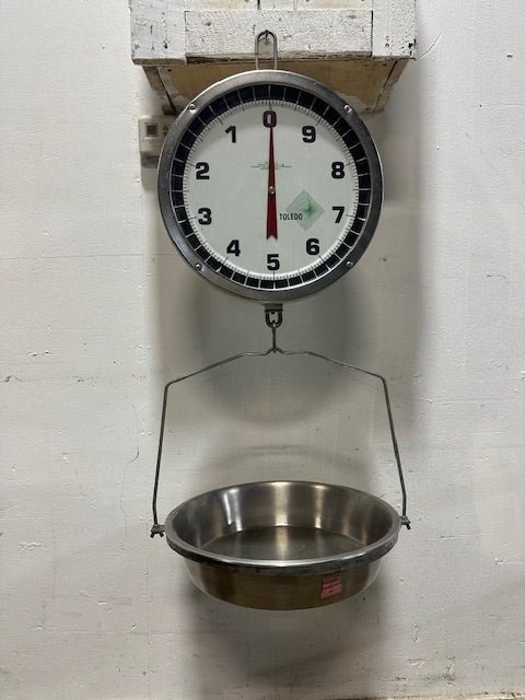 " Toledo 2110" 14" Dial Double Sided 30 lb capacity Hanging Scale with basket - Second Life - Equipment - collection_name