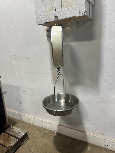 " Toledo 2110" 14" Dial Double Sided 30 lb capacity Hanging Scale with basket - Second Life - Equipment - collection_name