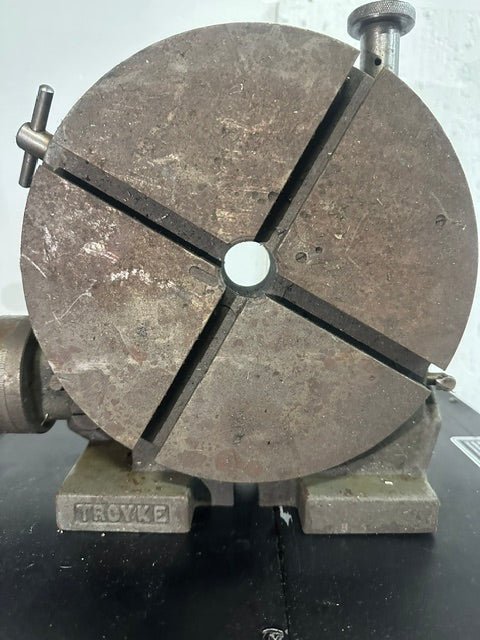 "TROYKE MODEL U-9" ROTARY TABLE, 9"D SLOTTED TABLE - Second Life-Equipment-collection_name
