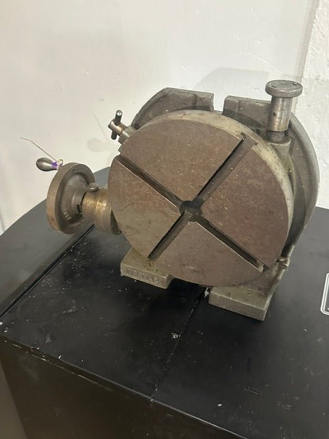 "TROYKE MODEL U-9" ROTARY TABLE, 9"D SLOTTED TABLE - Second Life-Equipment-collection_name