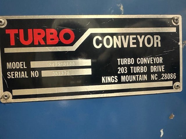 "TURBO 5475 - 8188"H.D INDUSTRIAL 12 INCH CHIP CONVEYOR , 1725/1425RPM, 1/4HP, 3PH - Second Life - Equipment - collection_name