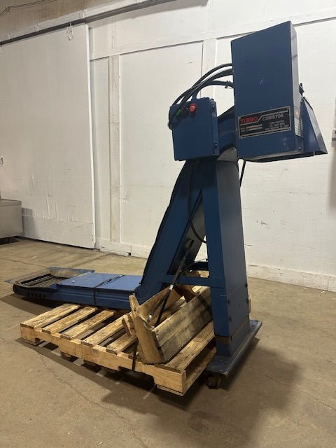 "TURBO 5475 - 8188"H.D INDUSTRIAL 12 INCH CHIP CONVEYOR , 1725/1425RPM, 1/4HP, 3PH - Second Life - Equipment - collection_name