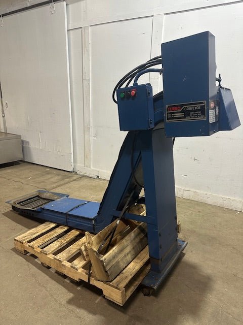 "TURBO 5475 - 8188"H.D INDUSTRIAL 12 INCH CHIP CONVEYOR , 1725/1425RPM, 1/4HP, 3PH - Second Life - Equipment - collection_name