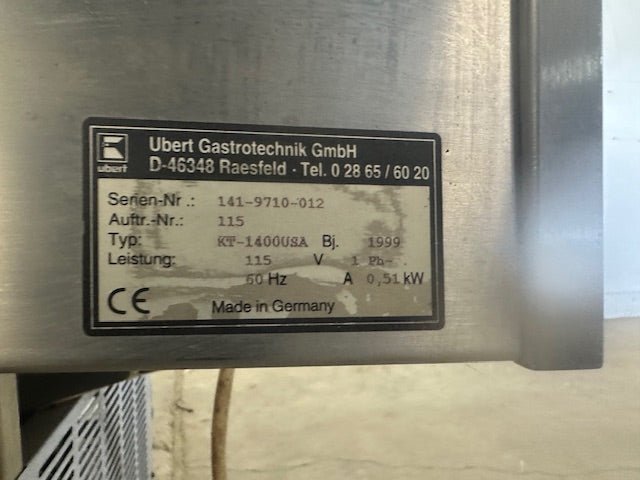 UBERT GASTROTECHNIK GMBH KT - 1400USA REFRIGERATED TOP LINE SERVING DISPLAY CASE - Second Life - Equipment - collection_name