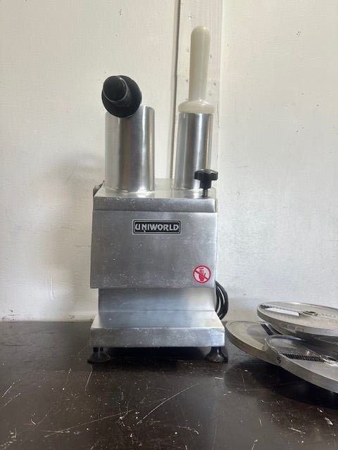 UNIWORLD FP - 300A COMMERCIAL FOOD PROCESSOR/SLICER/CHOPPER w/ 5 EXTRA BLADES - Second Life - Equipment - collection_name