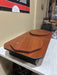 UPE DESIGN BASE AND ROTATING TOP CAPS FOR DOUBLE 72 POCKET CARD DISPLAY WITH WOOD BASE EDGE BONDED 3/4" TOP - INSTRUCTIONS & HARDWARE INCLUDED CHERRY WOOD COLOR - Bargains R Ours - #collection_name#