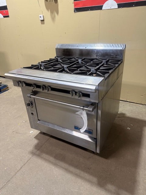 US RANGE 6 BURNER NATURAL GAS STOVE - Bargains R Ours - #collection_name#