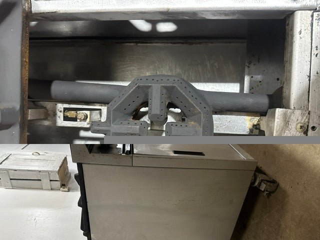 "US RANGE U48-6G12RS" N GAS 48" 6 BURNER RANGE W/ 12" GRIDDLE, OVEN AND CABINET BASE - Second Life-Equipment-#collection_name#