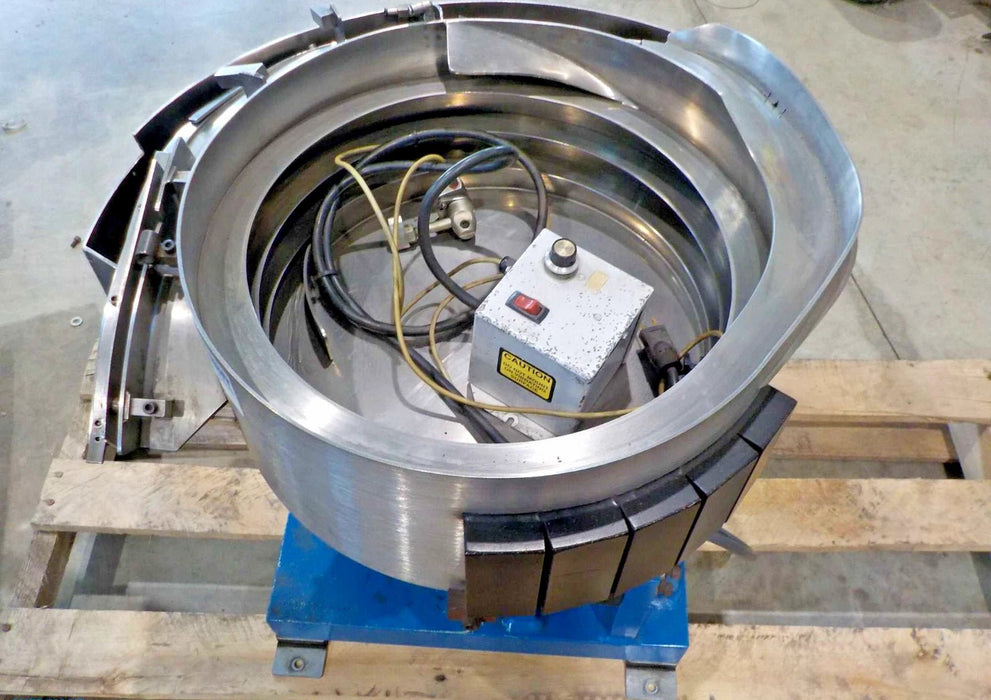 Vibra - Flight;Vibration;Stainless steel vibrating bowl, 18" diameter, power cord, 115 volts, variable speed controller - Second Life - Equipment - collection_name