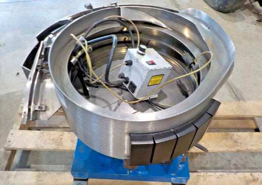 Vibra - Flight;Vibration;Stainless steel vibrating bowl, 18" diameter, power cord, 115 volts, variable speed controller - Second Life - Equipment - collection_name